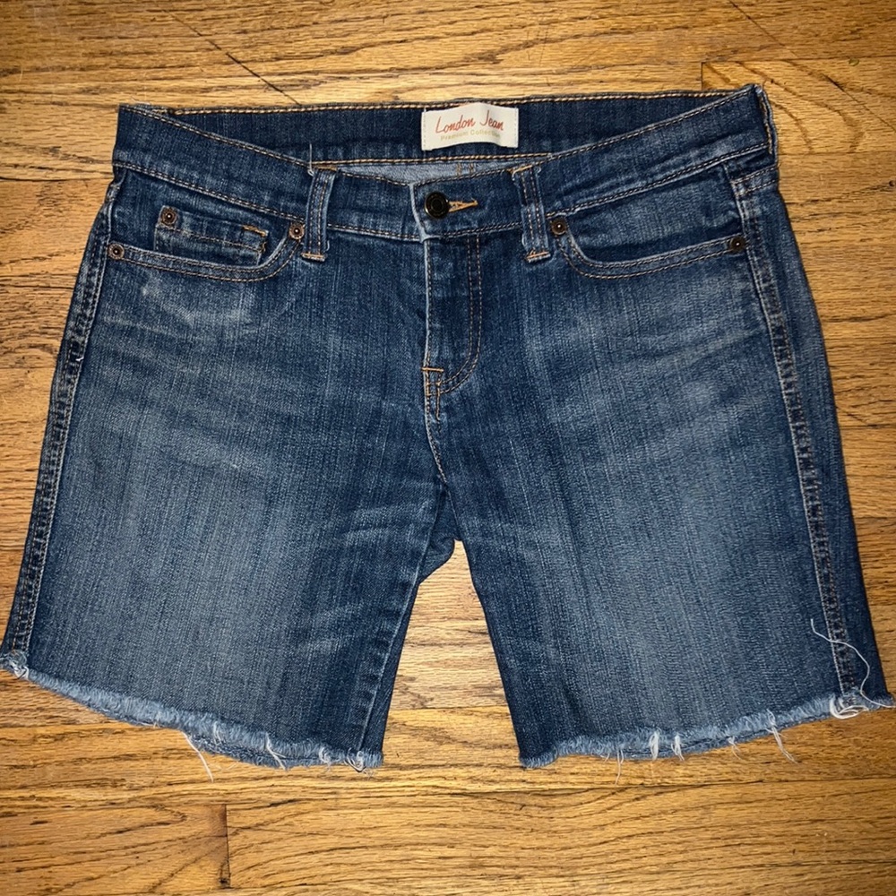 LONDONJEAN Women's Blue Denim Shorts